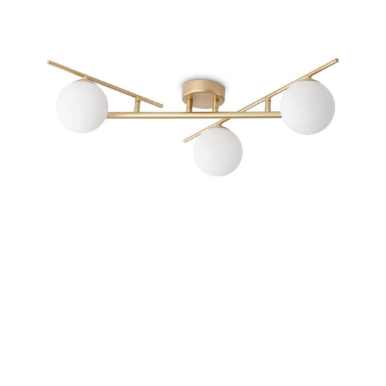 Ideal Lux ATLAS G9 Deckenleuchte 3x dimmbar Gold warmweiss 311340