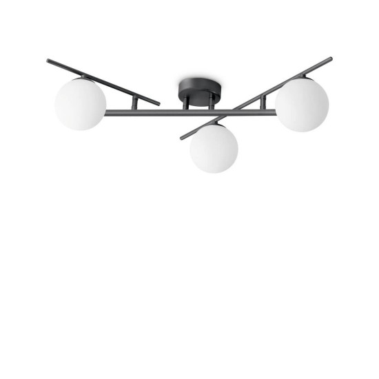 Ideal Lux ATLAS G9 Deckenleuchte 3x dimmbar Schwarz warmweiss 311357