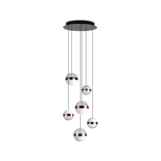 Ideal Lux GALAXY LED Pendelleuchte 6x 6x58W ⌀400mm Weiss warmweiss 321172