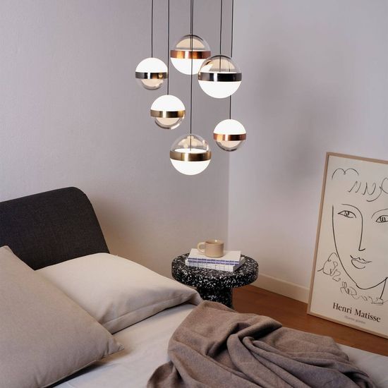 Ideal Lux GALAXY LED Pendelleuchte 6x 6x58W ⌀400mm Weiss warmweiss 321172