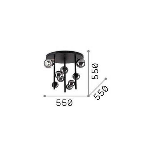 Ideal Lux PERLAGE G9 Deckenleuchte 9x ⌀550mm dimmbar Amber warmweiss 328409
