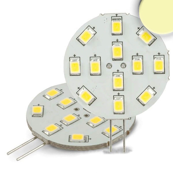 ISOLED G4 LED 12SMD, 2W, warmweiß, Pin seitlich