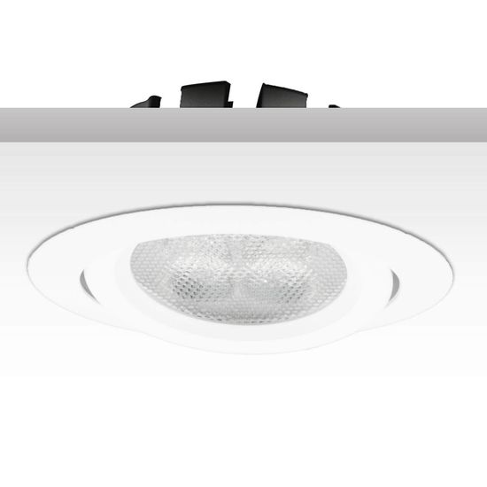 ISOLED LED Einbaustrahler, weiß, 8W, 72°, rund, warmweiß, dimmbar