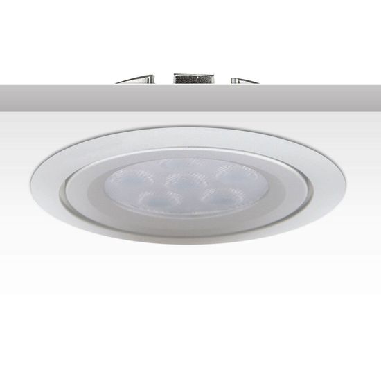 ISOLED LED Einbaustrahler, silber, 8W, 72°, rund, warmweiß, dimmbar