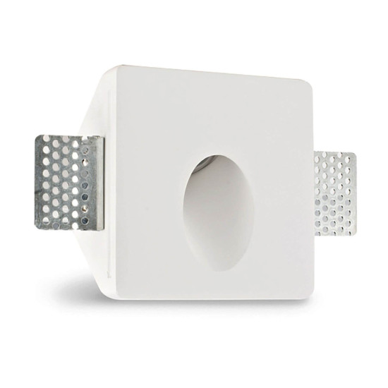 ISOLED Gips-Wand-Einbauleuchte, quadratisch, GU4/MR11, kleine Bauform