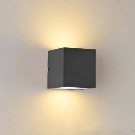 ISOLED Wandleuchte Up&Down2xGX53, IP44, anthrazit