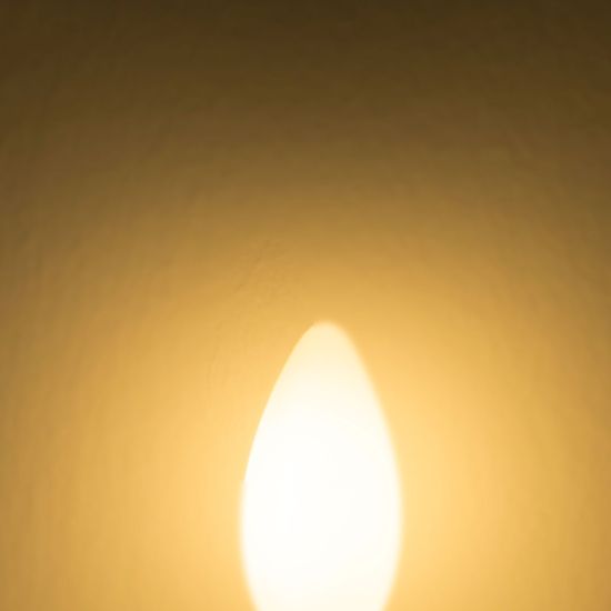 ISOLED E14 LED Kerze, 2W, milky, warmweiß, dimmbar