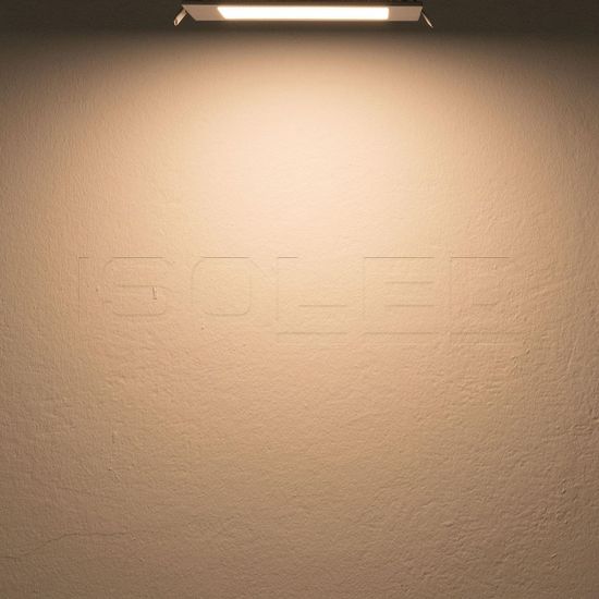 ISOLED LED Downlight, 9W, eckig, ultraflach, weiß, warmweiß, dimmbar