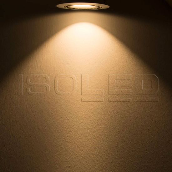 ISOLED LED Einbaustrahler COB, weiß, 15W, 45°, rund, warmweiß, dimmbar