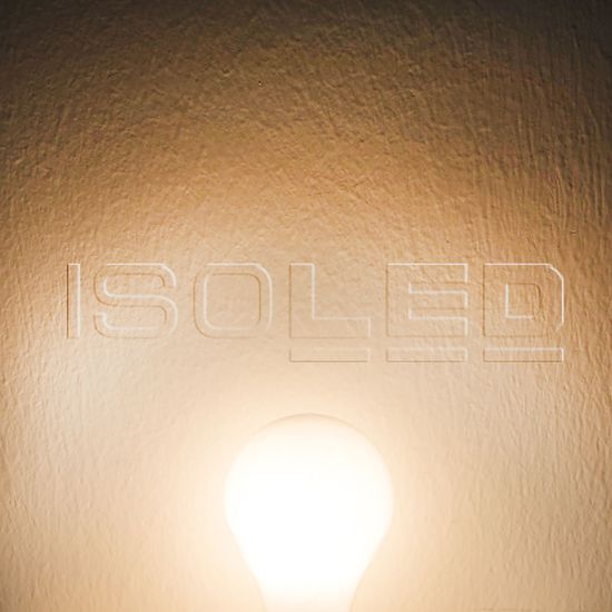 ISOLED E27 LED Birne, 8W, milky, neutralweiß, dimmbar