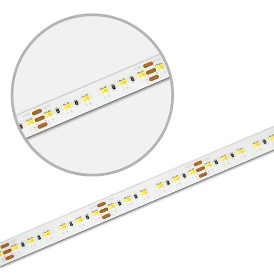 ISOLED LED CRI930/960 Linear10 Flexband Streifen, 24V, 10W+10W, IP20, weißdynamisch, 240 LED/m