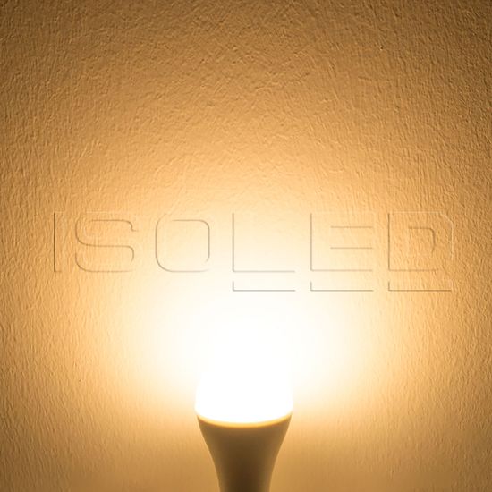 ISOLED E27 LED Birne 15W G60, 240°, milky, warmweiß