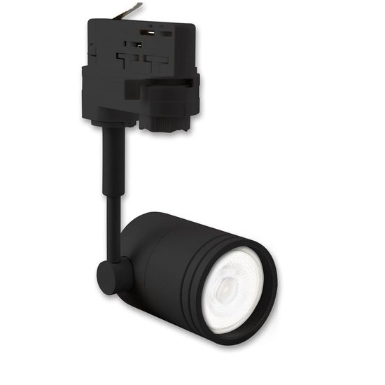 ISOLED 3-PH Schienen-Adapter für GU10-Spots, schwarz matt