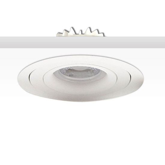 ISOLED LED Einbaustrahler SUNSET mit variabler Tiefe, weiß, 9W, 45°, 2000-2800K, Dimm-to-warm
