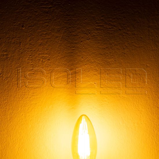 ISOLED E14 Vintage Line LED Kerze 4W ultrawarmweiß, dimmbar