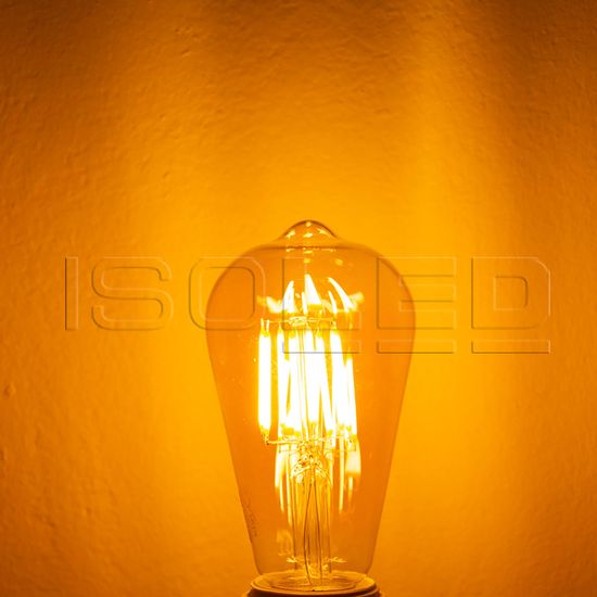 ISOLED E27 Vintage Line LED ST64 Birne 8W ultrawarmweiß, dimmbar