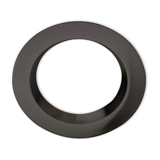 ISOLED Cover Aluminium rund schwarz rückversetzt für Einbaustrahler Sys-90