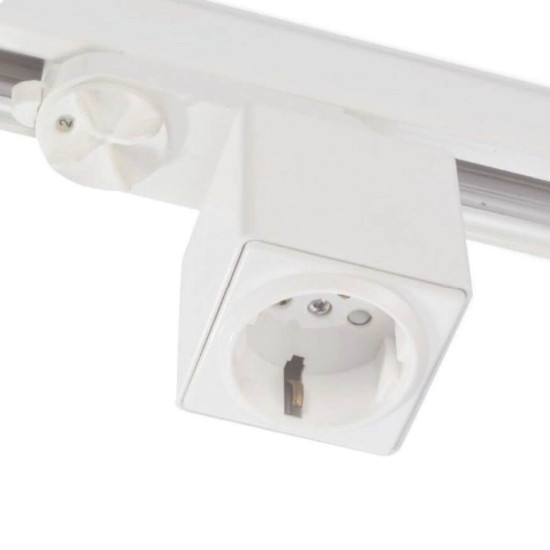 ISOLED 3-Phasen Adapter mit Schutzkontaktstecker, weiß, inkl. 6A Sicherung