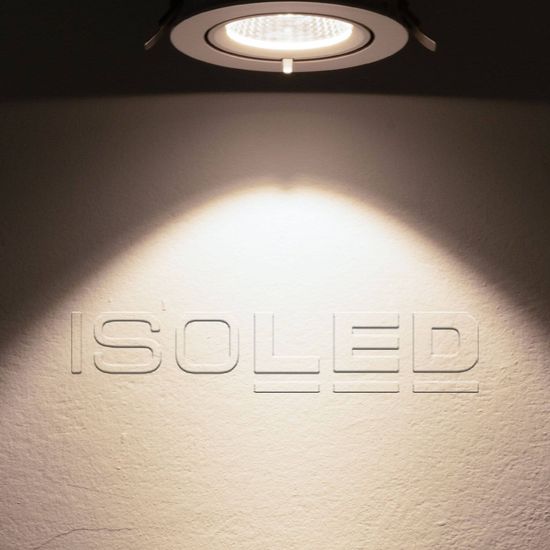 ISOLED LED Shop-Downlight Sphere, 35W, ausschwenkbar, weiß, neutralweiß