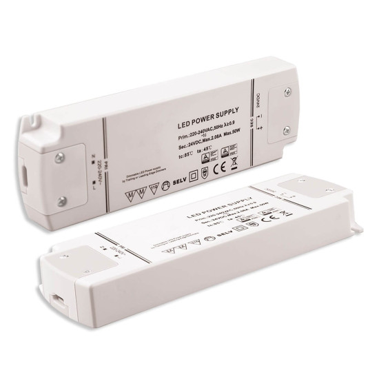 ISOLED LED Trafo 24V/DC, 0-50W, dimmbar (Spannungssenke), SELV