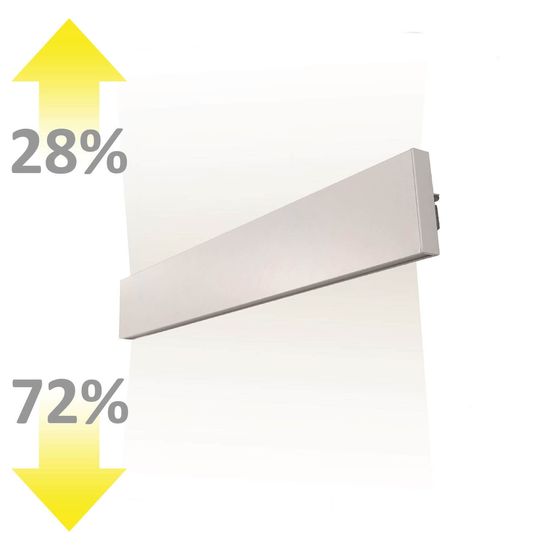 ISOLED LED Wandleuchte Linear Up+Down 600 25W, IP40, weiß, warmweiß