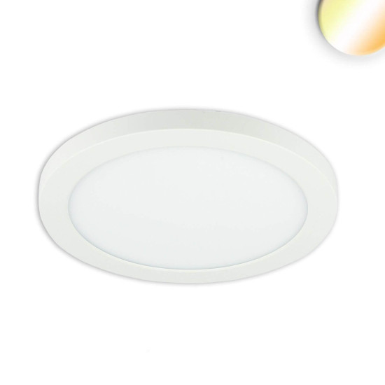 ISOLED LED Aufbau/Einbauleuchte Slim Flex, 12W, weiß, ColorSwitch 3000/3500/4000K