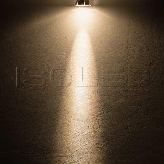 ISOLED GU10 LED Strahler 8W COB, 10°, 3000K, dimmbar