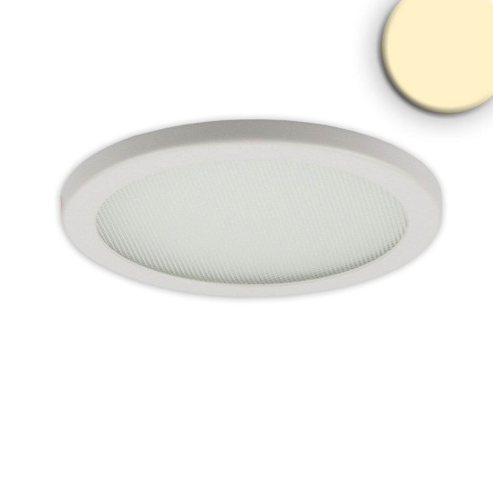 ISOLED LED Downlight Flex 8W, prismatisch, 120°, Lochausschnitt 50-100mm, warmweiß, dimmbar