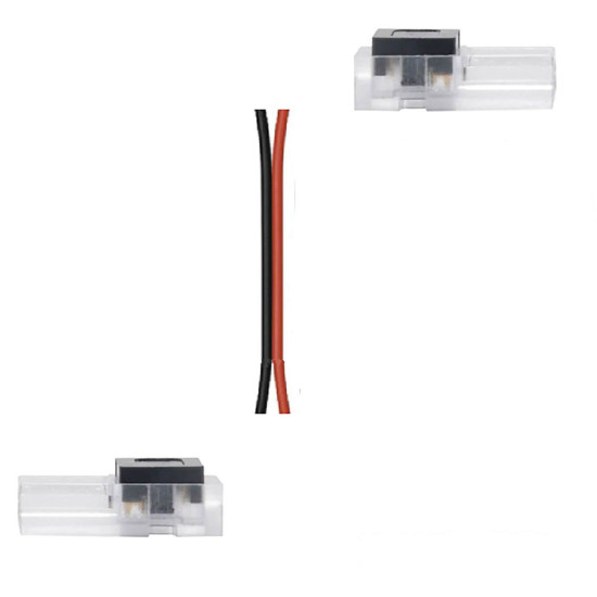 ISOLED Kontakt-Verbinder mit Kabel K1-210 für 2-pol. IP20 Flexstripes 10mm, Pitch >7mm