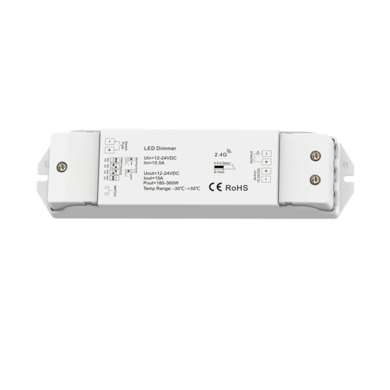 ISOLED Sys-Pro Push/Funk Mesh Multi-PWM-Dimmer, 1 Kanal, 12-24V DC 15A, 36-48V DC 10A