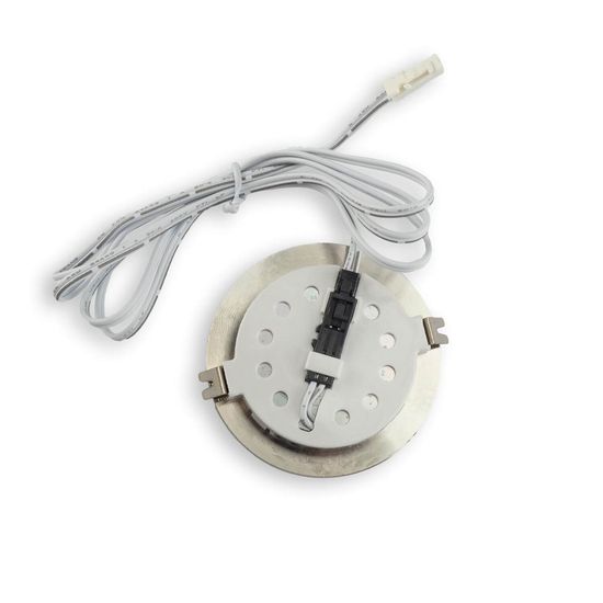 ISOLED LED Möbeleinbaustrahler MiniAMP silber, 2W, 24V DC warmweiß 3000K, dimmbar