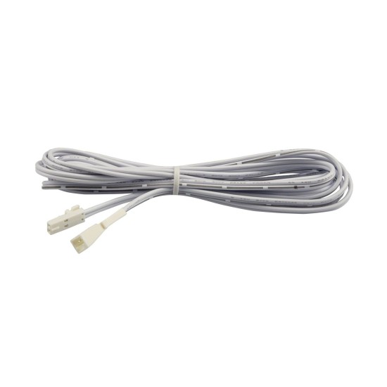 ISOLED MiniAMP Verlängerung male-female, 200cm, 2-polig, weiß, max. 3A