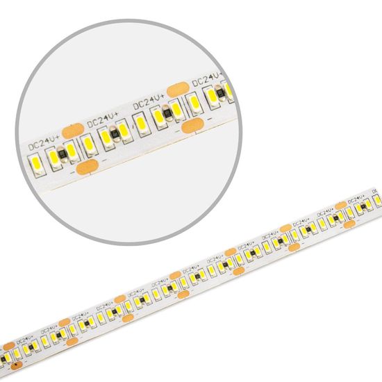 ISOLED LED CRI930 MiniAMP Flexband Streifen, 24V, 12W, IP20, 3000K, 500cm, beids. 30cm Kabel + maleAMP, 300 LED/m