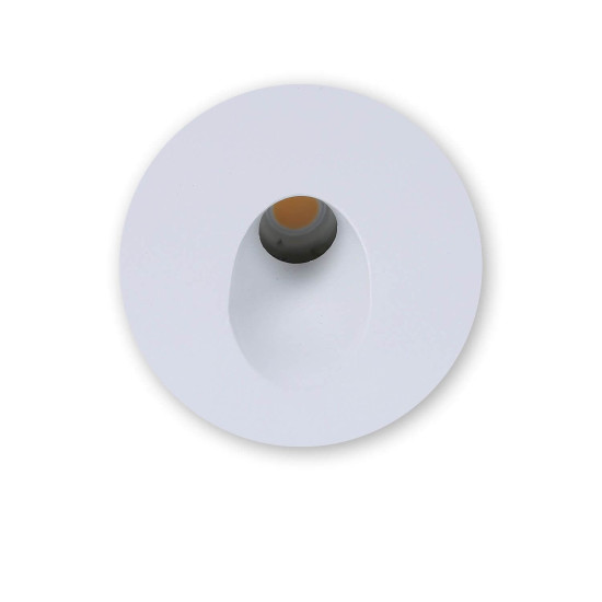 ISOLED Cover Aluminium rund 1 weiß für Wandeinbauleuchte Sys-Wall68