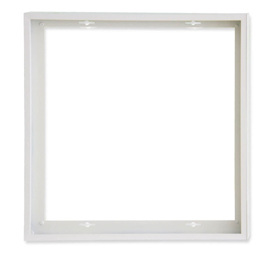 ISOLED Aufbaurahmen weiß RAL 9016, Höhe 5cm, für LED Panels 625x625, vormontiert zur Schnellmontage