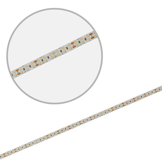 ISOLED LED CRI919/940 MiniAMP Flexband Streifen, 24V, 20W, IP20, weißdyn., 500cm, Kabel beids. + maleAMP, 480 LED/m