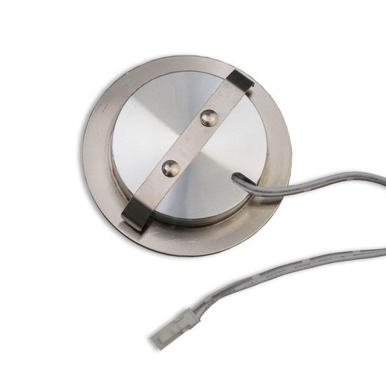 ISOLED LED Möbeleinbaustrahler MiniAMP silber, 4W, 60°, 12V DC warmweiß 3000K, dimmbar