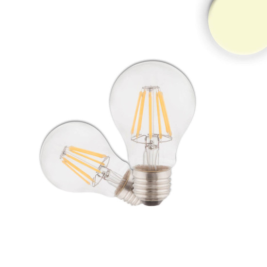 ISOLED E27 LED Birne, 7W, klar, warmweiß, 3er Pack
