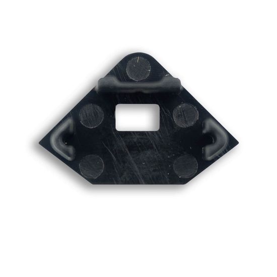 ISOLED Endkappe EC97 schwarz für Profil CORNER11n mit Kabeldurchführung, 1 STK