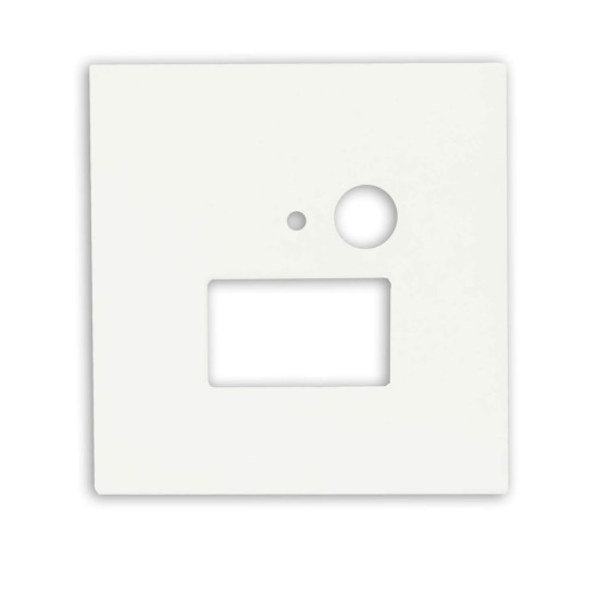 ISOLED Cover Aluminium eckig weiß, für Wandeinbauleuchte Sys-Wall68 mit PIR Sensor