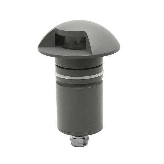 ISOLED LED Bodeneinbaustrahler, rund 1SIDE 60mm, schwarz, 12-24V, IP67, 3W, 60°, warmweiß
