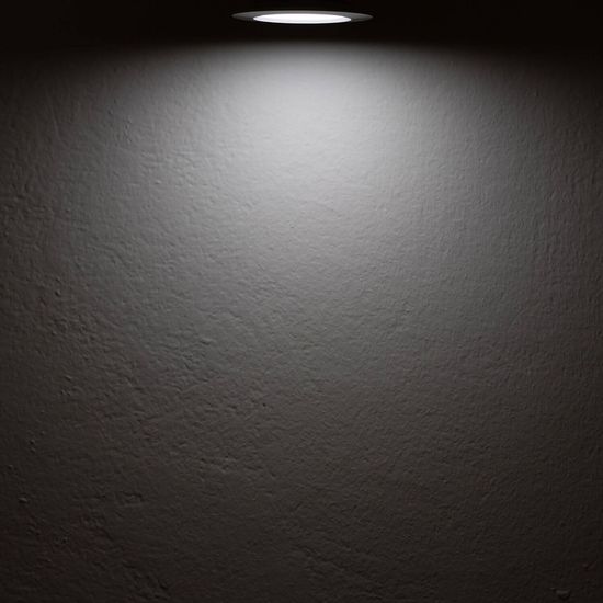 ISOLED LED Möbeleinbaustrahler MiniAMP ALU gebürstet, rund, 3W, 120°, 24V DC warmweiß 3000K, dimmbar