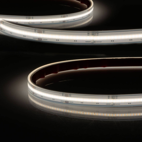 ISOLED LED AQUA COB927/965 Linear Flexband Streifen, 24V, 7W+7W, IP68, weißdynamisch, 640 LED/m