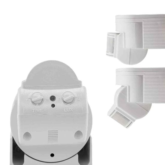 ISOLED PIR Bewegungsmelder weiß, 230V, max. 4A, 180° max. 10m Detektionsradius, IP44, Aufputzmontage