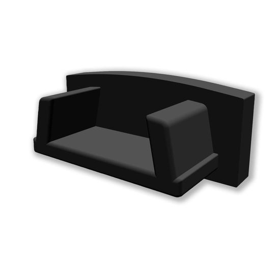 ISOLED Endkappe EC223 für Profil MINI-AB V2 schwarz, 1 STK