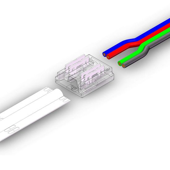 ISOLED Kontakt-Kabelanschluss K2-410 für 4-pol. IP20 Flexstripes 10mm