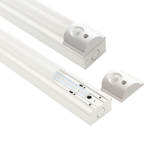 ISOLED LED Balkenleuchte 150cm, PIR-Sensor, PowerSwitch 22-29-32-37W, 150 lm/W, ColorSwitch 3000-4000-6000K