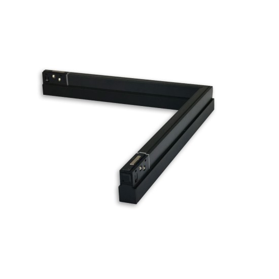 ISOLED Track48 Eckleuchte 90° horizontal schwarz, 20W, 48V DC, 3000K, CRI90, DALI dimmbar