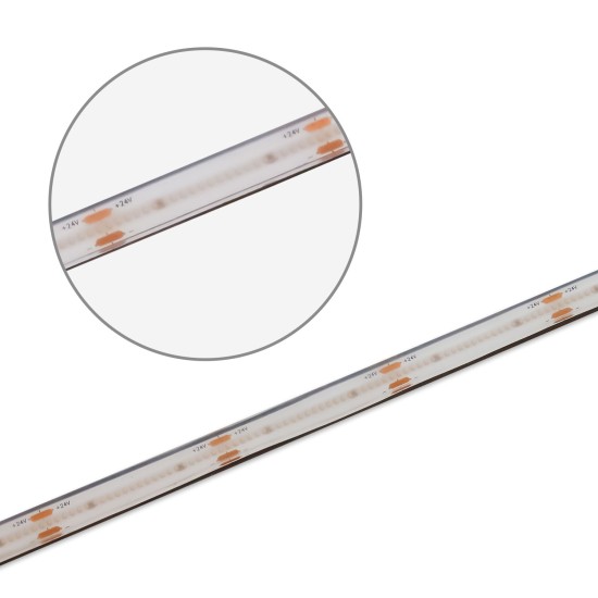 ISOLED LED HT940 COB Flexband für bis zu 90°C Umgebungstemp., 24V DC, 14,4W, IP68, 4000K, 5m Rll, 480 LED/m