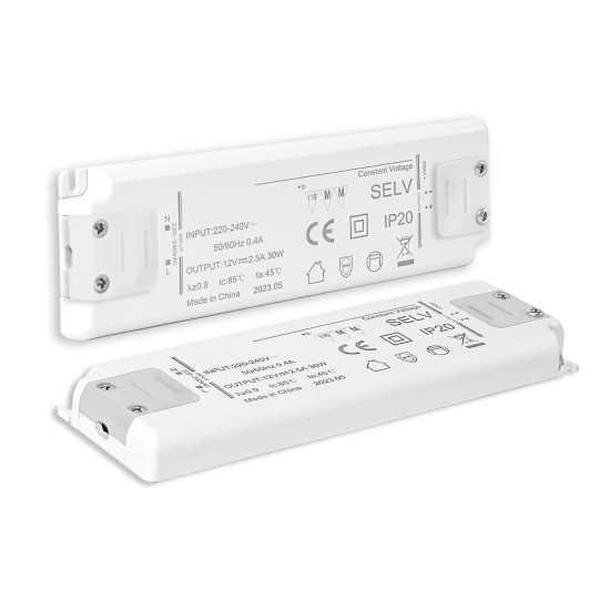 ISOLED LED Trafo 12V/DC, 0-30W, ultraflach, SELV 116135